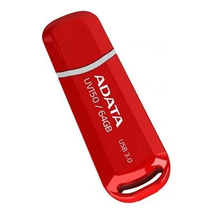 USB флеш накопичувач ADATA 64GB UV150 Red USB 3.0 (AUV150-64G-RRD) — фото 2