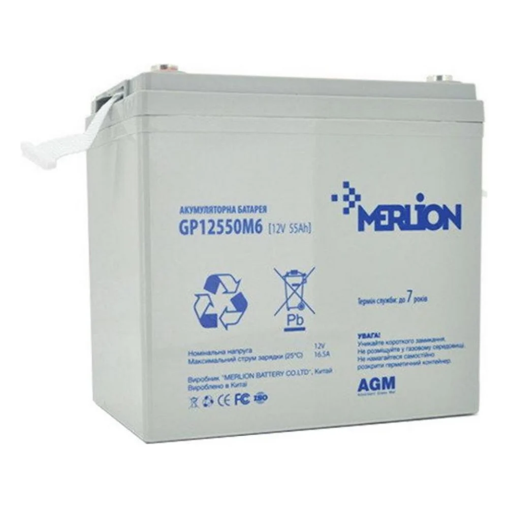Батарея до ДБЖ Merlion 12V-55Ah (GP12550M6)