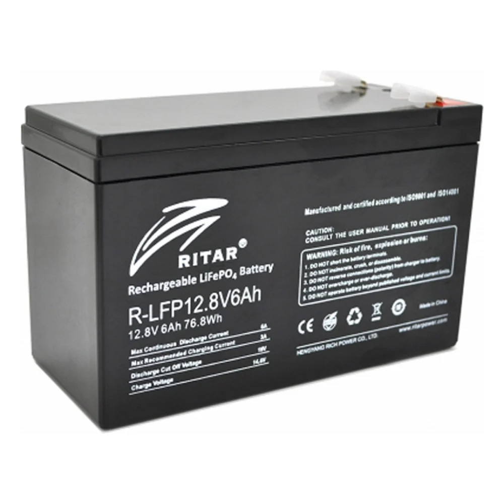 Батарея LiFePo4 Ritar R-LFP 12.8V 6Ah