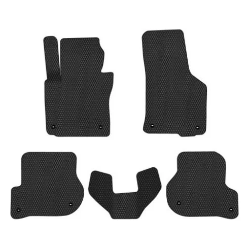 Килимок в салон EVAtech Skoda Octavia A5 (AT, 8 clips) 2004-2013 2 пок (SK12160CV5TL8RBB)