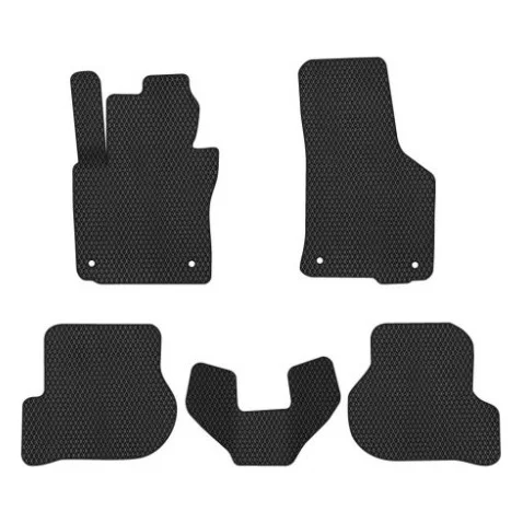 Килимок в салон EVAtech Skoda Octavia A5 (MT, 4 clips) 2004-2013 2 пок (SK12154CV5AV4RBB)