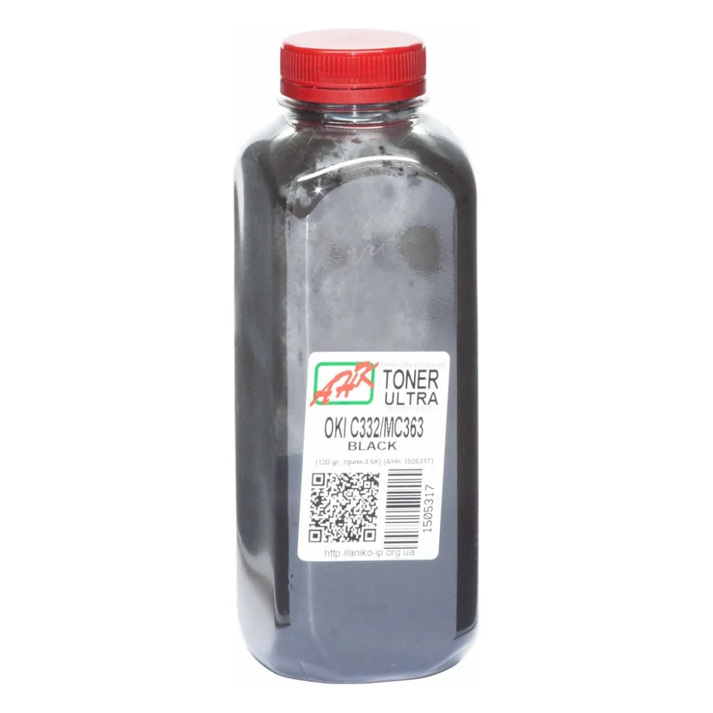 Тонер OKI C332/MC363, 120г Black AHK (1505317)