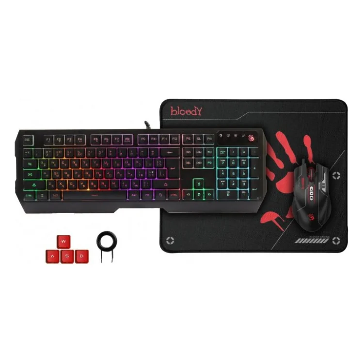 Комплект A4Tech Bloody B1700 USB Black