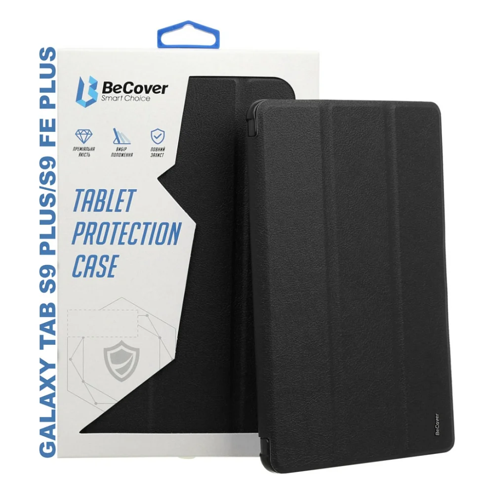 Чохол до планшета BeCover Smart Case Samsung Tab S9 Plus (SM-X810/SM-X816)/S9 FE Plus (SM-X610/SM-X616) 12.4" Black (709895)