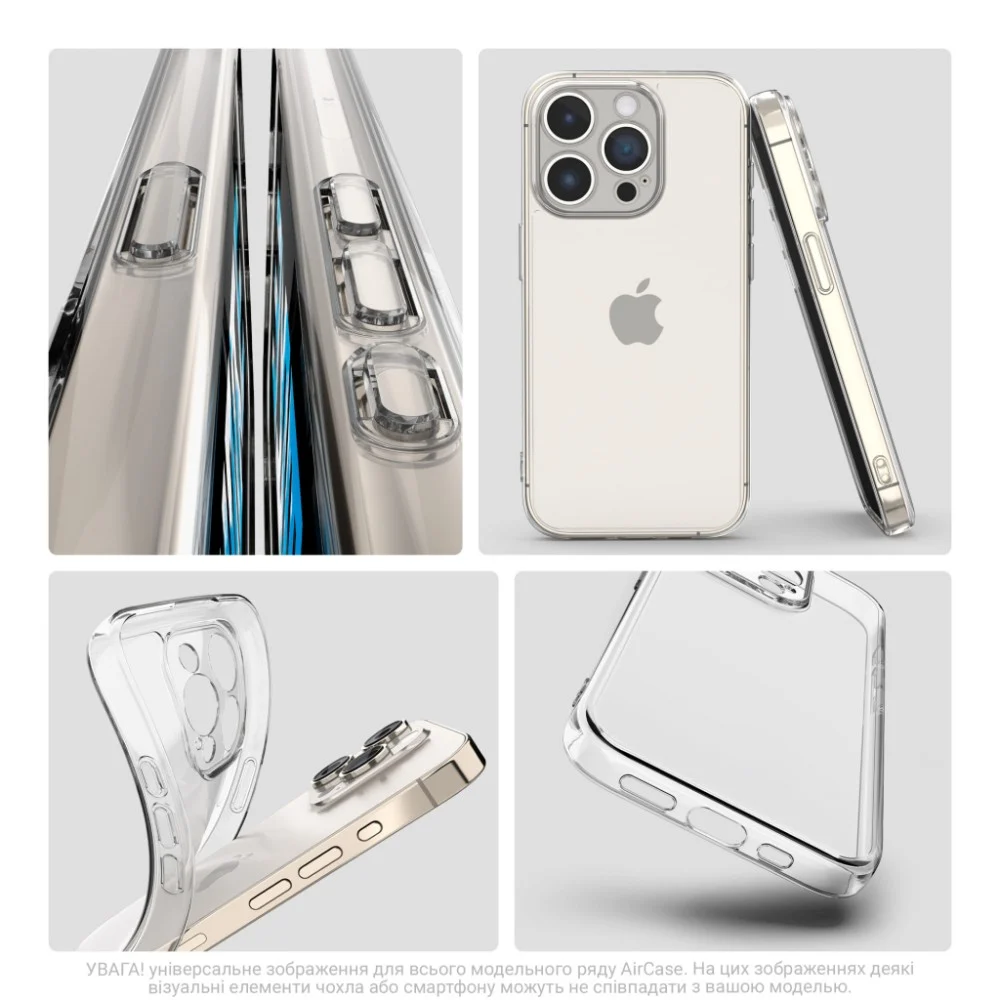 Чохол до мобільного телефона Armorstandart Air Realme 12 5G Camera cover Clear (ARM77890) — фото 4