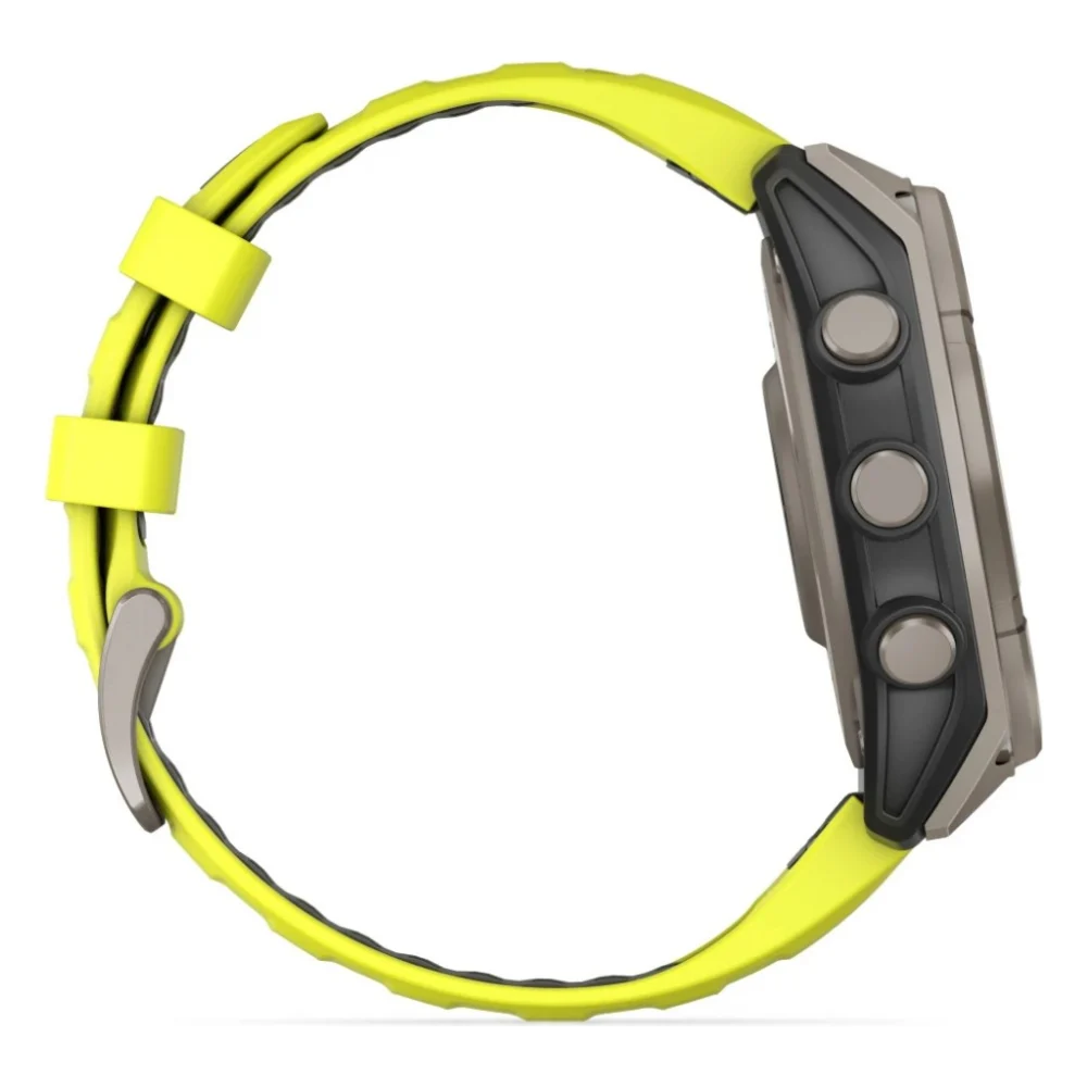 Смарт-годинник Garmin fenix 8 47mm,Saph Solar, BareTi/Graphite,AmpYe/GrphBnd (010-02906-21) — фото 4