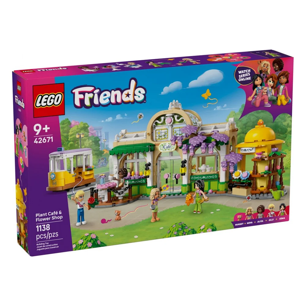 Конструктор LEGO Friends Кав'ярня з рослинами та квітковий магазин (42671)