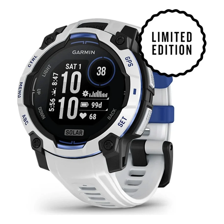 Смарт-годинник Garmin Instinct 3, 45mm, Solar, Whitestone with Whitestone Band, GPS смарт-годинник (010-02934-03)