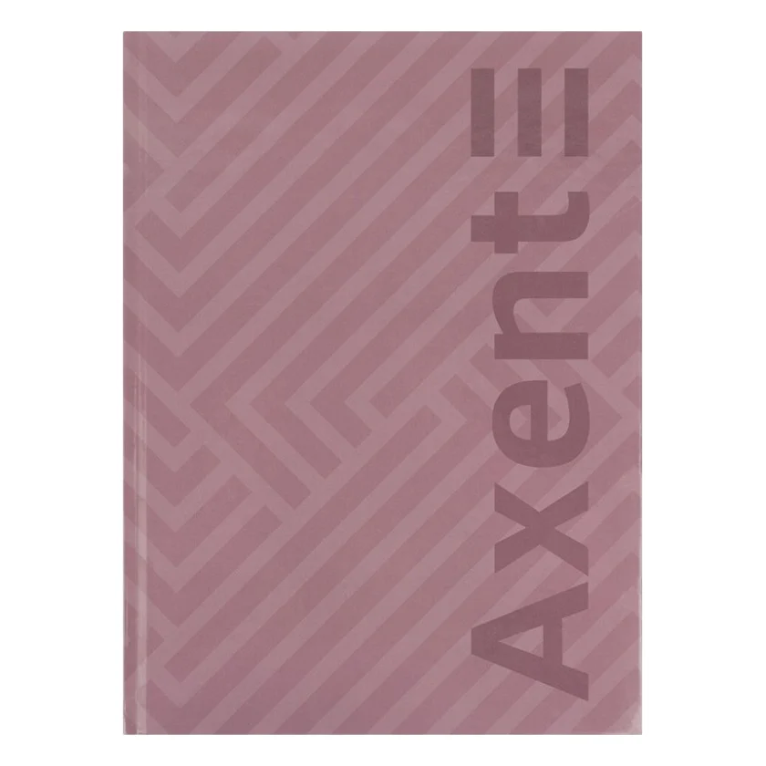 Книга записна Axent A4 Pattern, 96 аркушів клітинка, рожевий (8425-4-A)