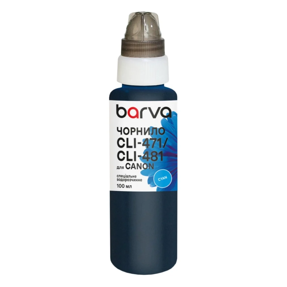 Чорнило Barva Canon CLI-471/CLI-481 100 мл, special, cyan (C471-554e)