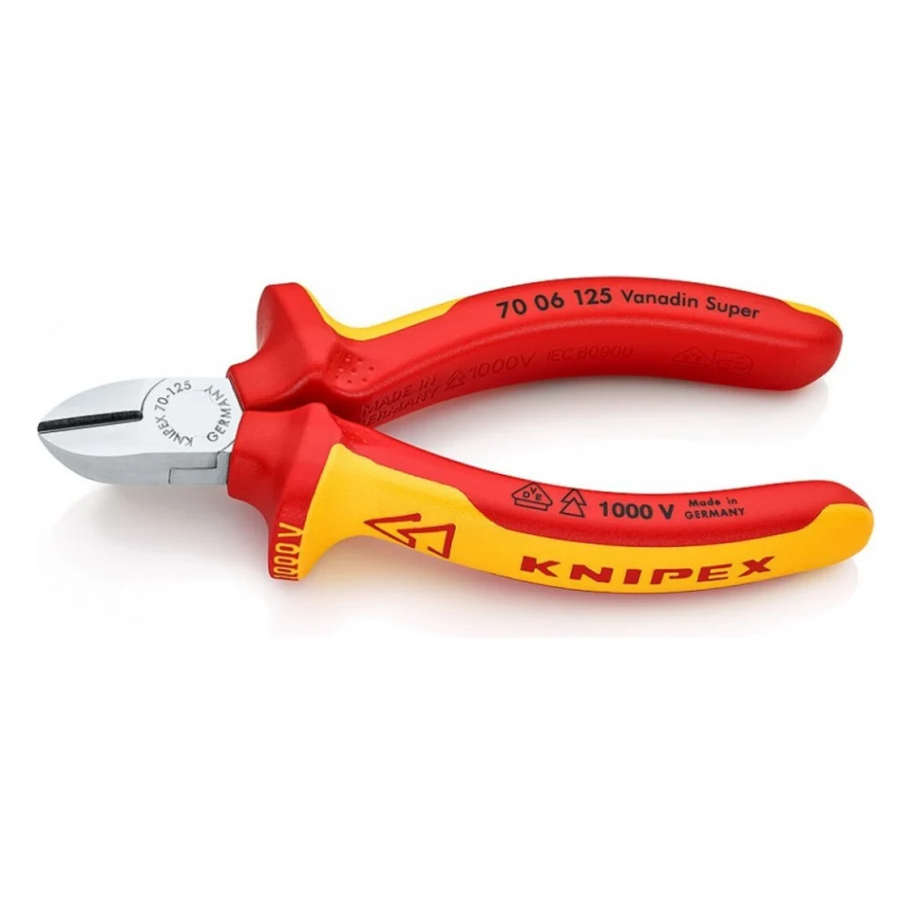 Кусачки KNIPEX бокові 70 06 125 (70 06 125)