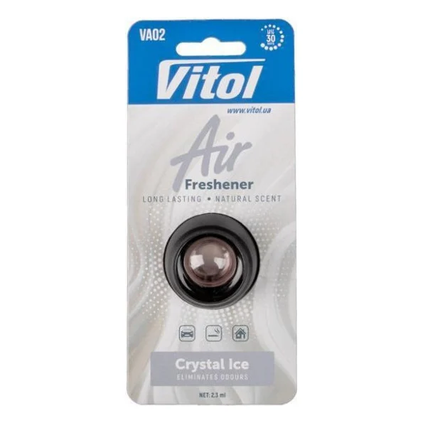 Ароматизатор для автомобіля VITOL Air Crystal Ice 2.3мл (VA02)