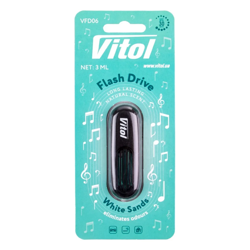 Ароматизатор для автомобіля VITOL Flash Drive White Sands (VFD06)