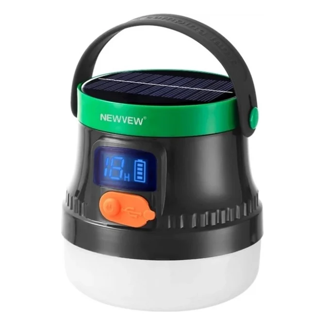 Ліхтар NEWVEW NV-E936 50W Solar Panel 2600mAh Green (NWVW-NV-E936-GN)
