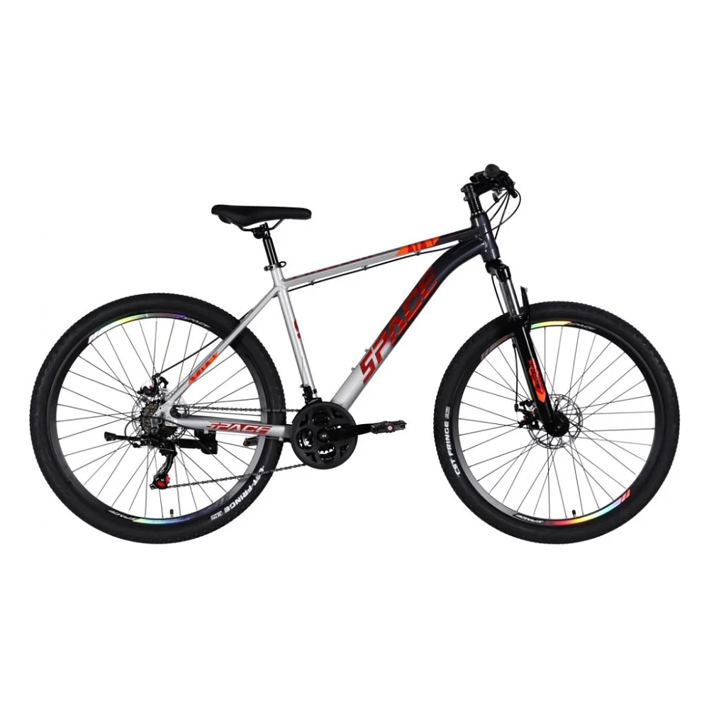 Велосипед Space 27.5" PHAETON DD FR рама-19" AL 2026 сіро-сріблястий (OPS-SP-27.5-088)