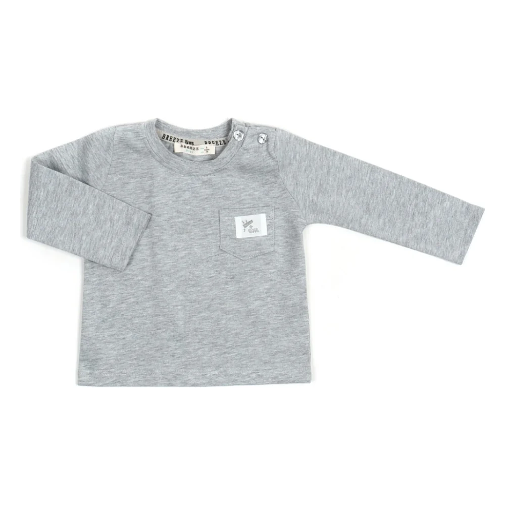 Кофта дитяча Breeze з кишенькою (20826-86B-gray)