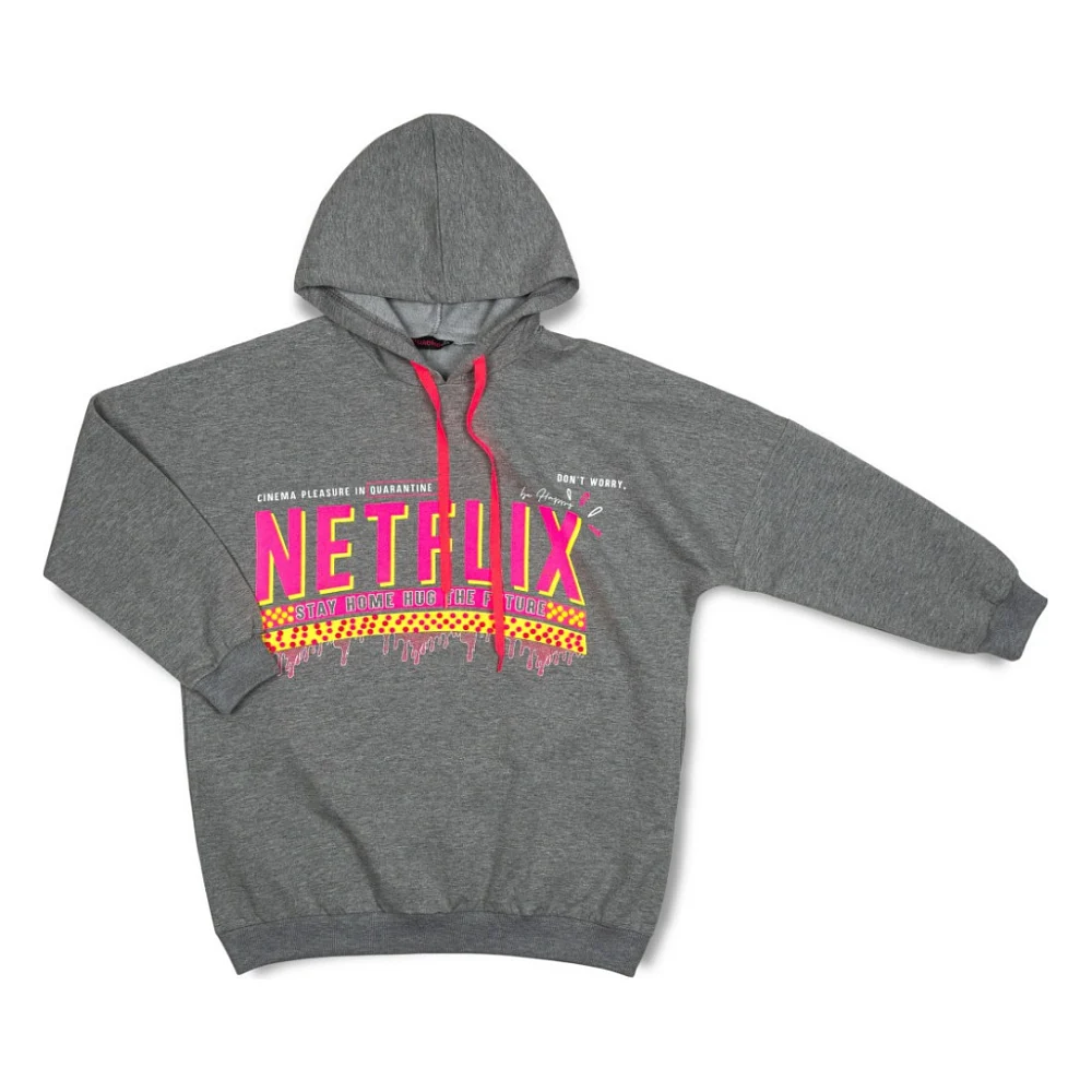 Кофта дитяча Monili "NETFLIX" (1020-146G-gray)