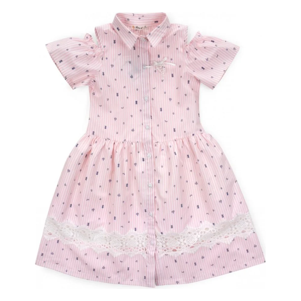 Плаття дитяче Bushra з мереживом (201001-128G-peach)