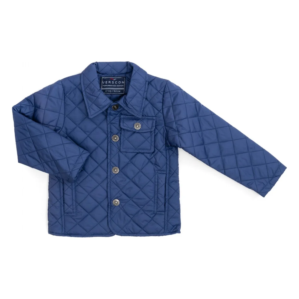 Куртка дитяча Verscon стьобана (4168-110B-blue)
