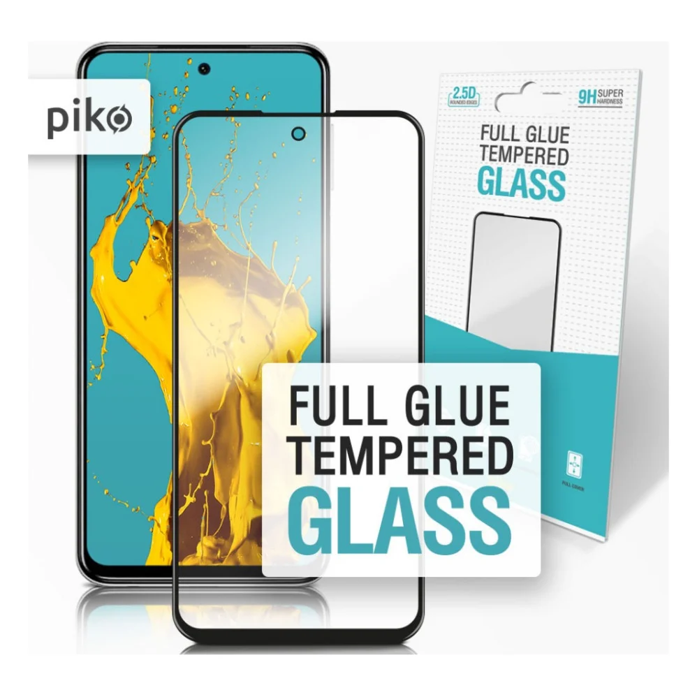 Скло захисне Piko Full Glue Xiaomi Redmi Note 9 Pro Max Black (1283126504365)