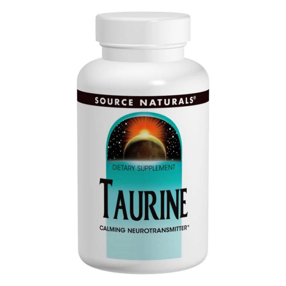 Амінокислота Source Naturals Таурін, 500 мг, 60 таблеток (SN1280)