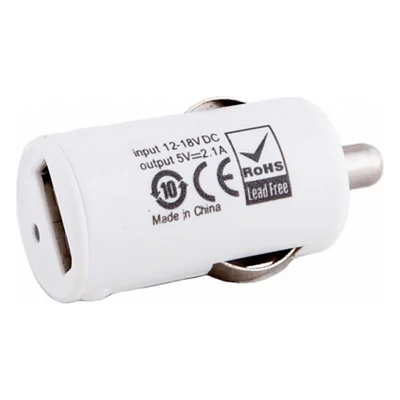 Автомобільний зарядний пристрій PowerPlant 1*USB, 2.1A (DV00DV5037)