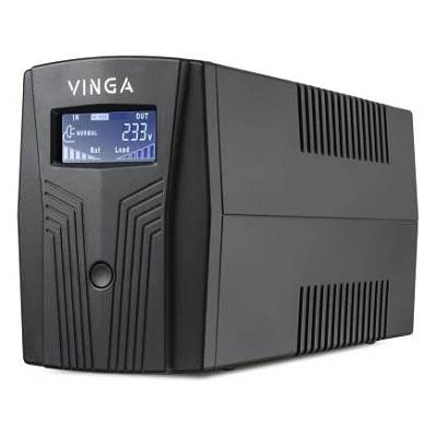 Пристрій безперебійного живлення Vinga LCD 800VA plastic case with USB (VPC-800PU)