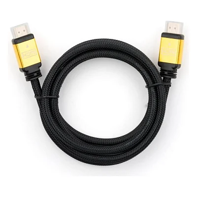 Кабель мультимедійний HDMI to HDMI 5 m metal V2.0 Vinga (VCPDCHDMI2VMM5BK)