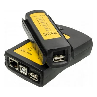 Тестер кабельний RJ-45 + USB Merlion (NSHL468U)