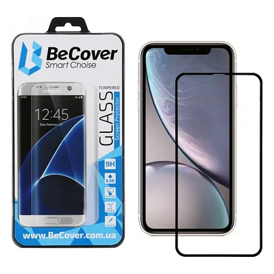 Скло захисне BeCover Apple iPhone XR Black (702621)
