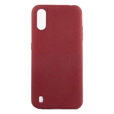 Чохол до моб. телефона Dengos Carbon Samsung Galaxy A01, red (DG-TPU-CRBN-55) (DG-TPU-CRBN-55)