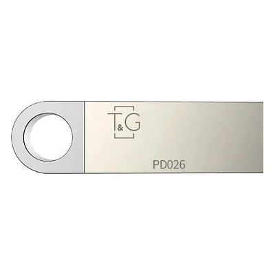 USB флеш накопичувач T&G 64GB 026 Metal Series Silver USB 2.0 (TG026-64G)