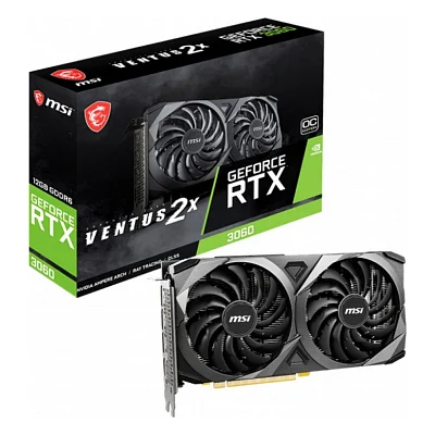 Відеокарта MSI GeForce RTX 3060 12288Mb VENTUS 2X OC LHR (RTX 3060 VENTUS 2X 12G OC)