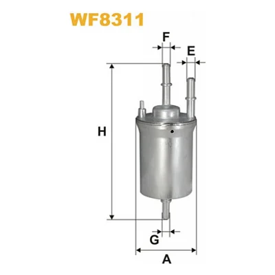 Фільтр паливний Wixfiltron WF8311