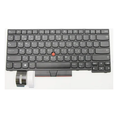 Клавіатура ноутбука Lenovo ThinkPad E480/L480 черная с черной,трек (A46073)