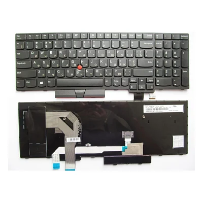 Клавіатура ноутбука Lenovo ThinkPad T570/P51S черная с черной,трек (A46078)