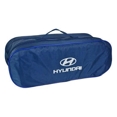 Сумка-органайзер Poputchik в багажник Hyundai синя (03-048-2Д)