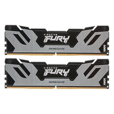Модуль пам'яті для комп'ютера DDR5 32GB (2x16GB) 6400 MHz Fury Renegade Black/Silver Kingston (KF564C32RSK2-32)
