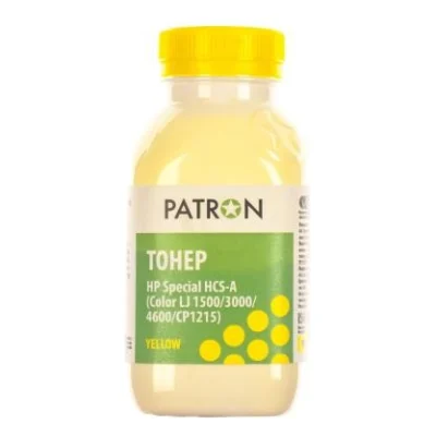 Тонер HP CLJ 1500/3000/4600/CP1215) YELLOW 100г Patron (HCS-A-Y-100)