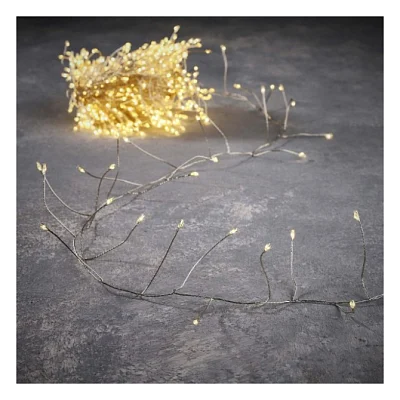Гірлянда Luca Lighting кластер срібна струна, 15 м, теплий білий (8718861852677)