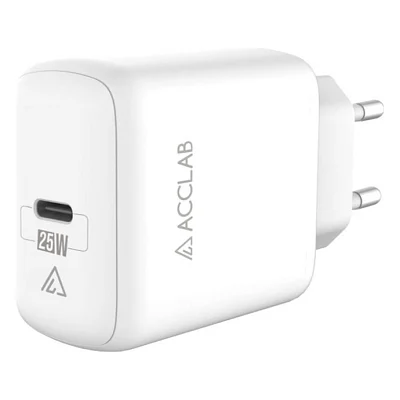 Зарядний пристрій ACCLAB AL-TC125 1хType-C 5В/3A/25W QC/PD3.0 (1283126538841)