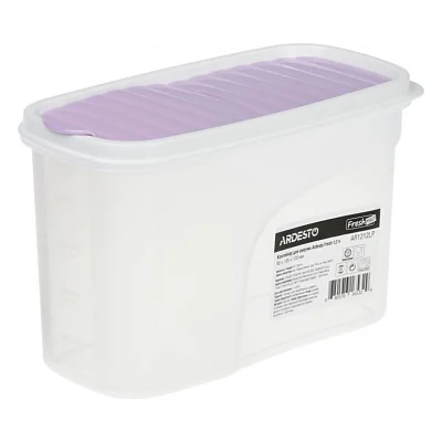 Ємність для сипучих продуктів Ardesto Fresh 1.2 л Purple (AR1212LP)