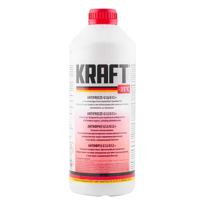 Антифриз KRAFT G12/G12+ -35 (червоний) 1,5л (KF109)