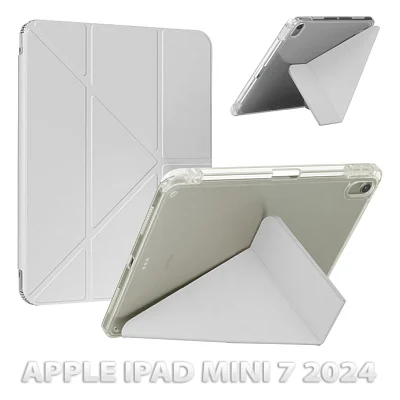 Чохол до планшета BeCover Ultra Slim Origami Transparent Apple iPad Mini 7 2024 Gray (712935)
