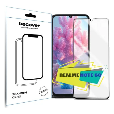 Скло захисне BeCover Realme Note 60 Black (713033)