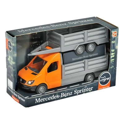 Спецтехніка Tigres Mercedes-Benz Sprinter бортовий з причіпом (помаранчевий) (39667)