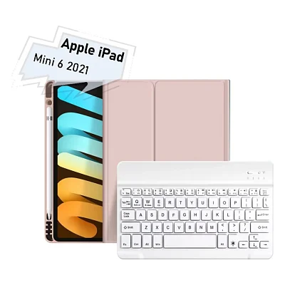 Чохол до планшета BeCover with keyboard Apple iPad Mini 6 2021 Pink (712990)