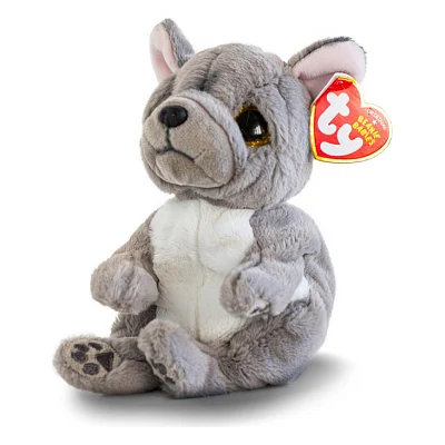 М'яка іграшка Ty Beanie bellies Сірий пес WILFRED 20 см (40596)
