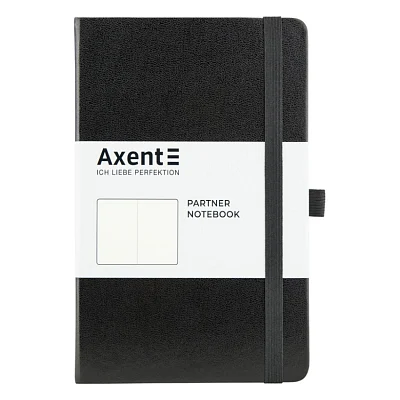 Книга записна Axent Partner 125х195 мм без лініюванням 96 аркушів Чорна (8307-01-A)