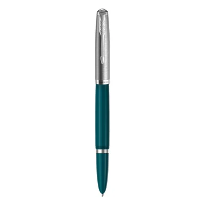 Ручка пір'яна Parker PARKER 51 Teal Blue CT  FP F (55 311)
